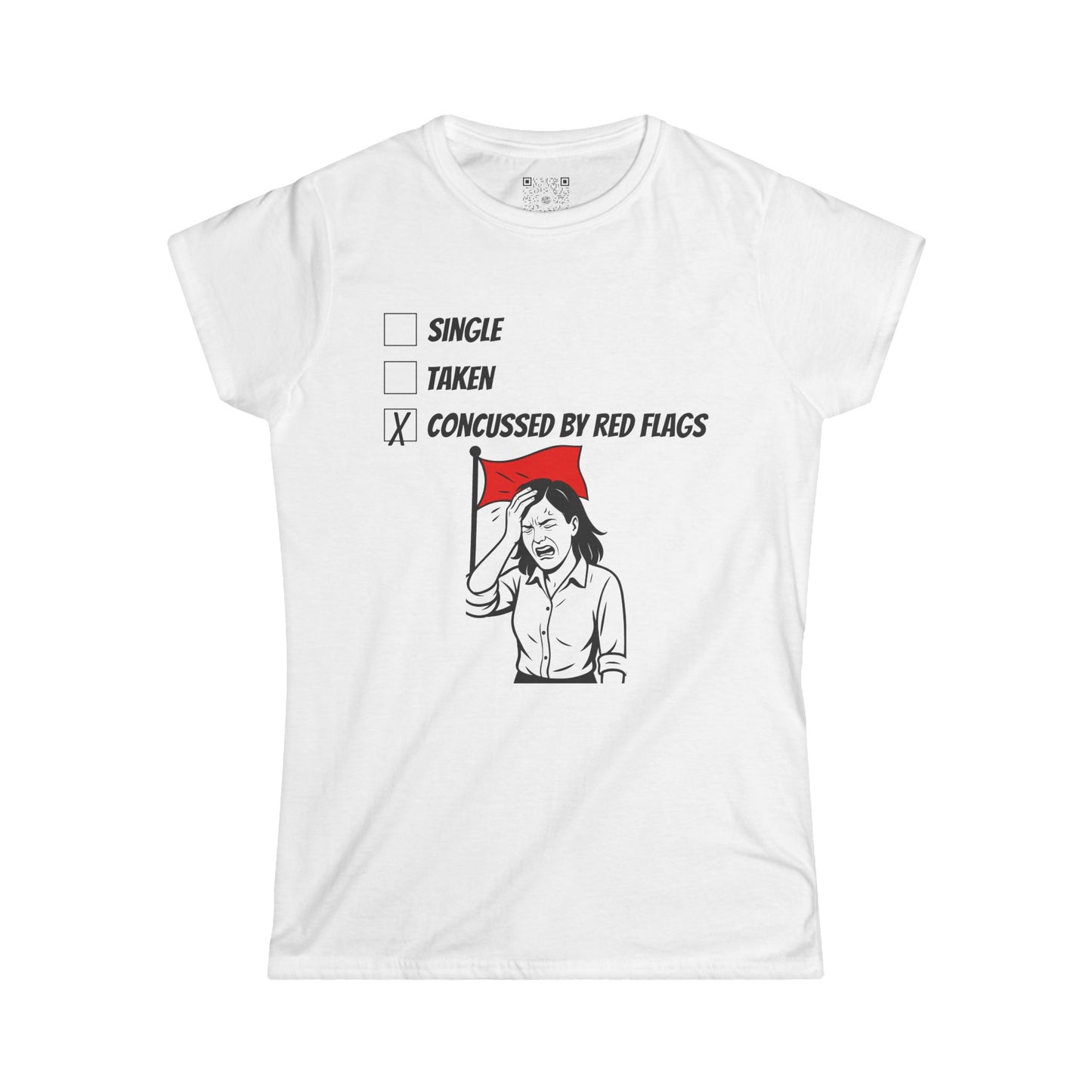 Women's Tee, Concussed By Red Flags