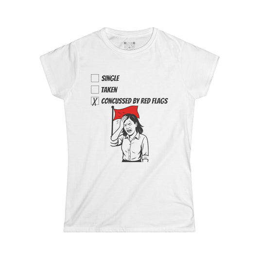 Women's Tee, Concussed By Red Flags